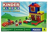 ピーコックゲーム子供Kinderブロック庭家セット子供用ゲーム& Toy – 18 x 12インチ