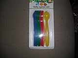 Baby Spoon Set, Multi-color Plastic, by GI