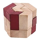 Domybest　パズル　立体　木製　積み木　孔明ロック　伝統的　知的玩具　知恵おもちゃ　児童 キッズ　大人3D立体パズル 木のおもちゃ　知育玩具