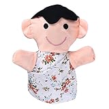 POTOJP 指人形 布の人形 家族みんなで指人形 マペットおもちゃ 縫いぐるみ 子供大好き 安心 布製 物語 童謡 おとぎ話 教育ハンドトイ 知能・五感 を育てる 動物 ごっこ遊び 18CM 1個・