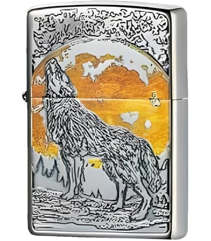 Amazon.co.jp: ヨーロッパ直輸入Zippo(ジッポー)：Wolf at