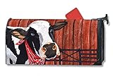 Studio MホームメールボックスカバーMailWrap – Cow Cowboy Down On Theファーム