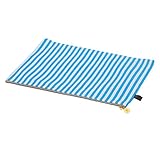 不二貿易  ファブリックケース 幅30cm ブルー 大 29217