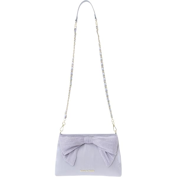Amazon | Maison de FLEUR(メゾン ド フルール) ローズリボン刺繍巾着 
