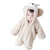 KISBINI 子供服 無地 パジャマ ロンパース 子供コート 長袖 幼児 キッズ服 男の子 女の子 防寒着キッズ用 かわいい 秋 冬 熊の耳