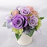 花由 プリザーブドフラワー パニエ トール バイオレット