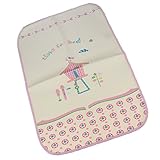 Lovoski 赤ちゃん　ベビー　交換用　おむつ取替えマット　防水シート　パッド　柔らかい　快適　全3パタン4サイズ - 50x70cm, ピンク