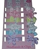 Lovespunベビーヘッドバンド&プラスチックスナップヘアクリップ12パック女の子アクセサリー