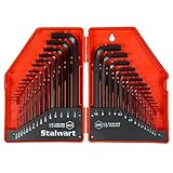 Stalwart 75-HT3010 Combo SAE & Metric Hex Key Wrench Set, 30 Piece [並行輸入品]