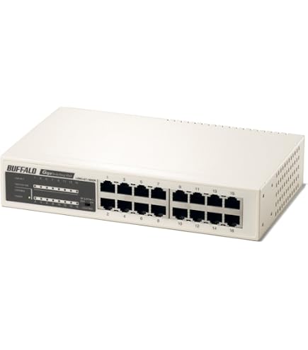 Amazon.co.jp: BUFFALO Giga Switching Hub 16 Port LSW2-GT-16NSRR