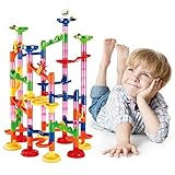 コースター おもちゃ Jimeng 男の子 女の子 ゲーム 知育玩具 迷路 くるくるボール 積み木 組立式 知育おもちゃ（105ピース）