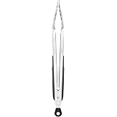 OXO Good Grips Lockable Stainless Steel Tongs, 30cm/12-Inch | Locking Mechanism For Compact Storage, Non-Slip Grip, Grilling 