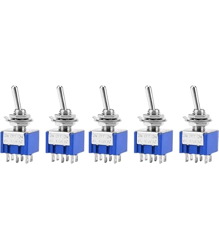 Amazon.co.jp: uxcell トグルスイッチ DPDTタイプ AC 125V 6A 2 Amazon.co.jp: uxcell トグルスイッチ DPDTタイプ AC 125V 6A 2
