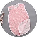 ベビー スリーパー 2重より柔らか ゼ スリーパー 秋用 パジャマ ベビー 寝袋 オーガニックコットン 夏用 綿 薄手 子供 赤ちゃん ボタン開閉式 プレゼント40*70 cm スター ピンク