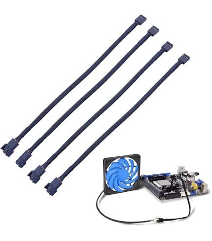 Amazon | Fancasee 4ピンPWMファン電源拡張ケーブル1〜5スプリッタ5