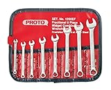Stanley Proto Tether-Ready J1200FASD-TT 12 Point 15 Piece Satin Combination ASD Wrench Set [並行輸入品]
