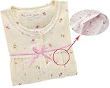 (エスライフ)S-Lifeeling 授乳服 レディース パジャマ 二重ガーゼ 長袖 前開き 上下セット 授乳口 産前 産後 綿 かわいい 花柄 エレガント 春夏 ソフト 柔らかい ルームウェア 部屋