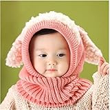 KLUMA　ニット帽子　子供　ベビー　キッズ　赤ちゃん　うさぎちゃん風　かわいい　防寒　一体型　耳あて　ふわふわ　あったか　高品質　女の子　男の子　全5カラー