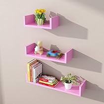 Amazon｜収納棚 本棚のパーティション コの字型壁面収納ラック