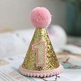 Mini 1st誕生日帽子最初の誕生日ベビーガールズ1誕生日帽子1st Birthday Girl Decorations ピンク