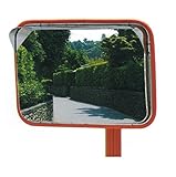 ステンレスカーブミラー　角型　350×450mm　道路反射鏡