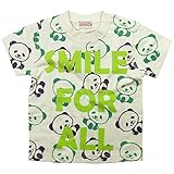 《初夏盛夏対応》 GARACH(ギャラッチ) 天竺SMILE FOR ALL PANDA半袖Tシャツ 100cm /Pl NO.AH-1621311