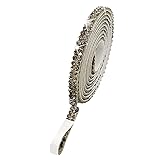 ラインストーンテープ 自粘着 キラキラ デコシール 幅4.5mm 2列 シルバー 長さ90cm DIY用 多列 幅4.5mm〜18mm NANDELMO ND-0180-R04-SV-4.5mm-2L