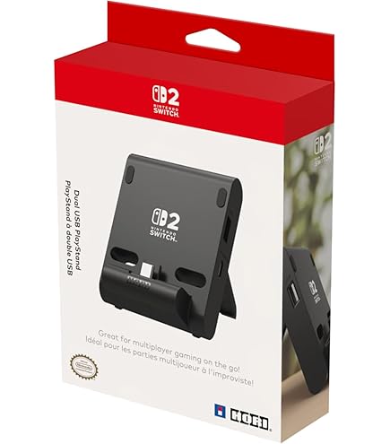 Switch 2 Dock with 60W Charger & HDMI Cable, 4K Portable Docking