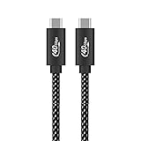 USB4 ケーブル 0.5m thunderbolt 4 対応 Type C ケーブル LpoieJun【40Gbps高速転送/ 100w急速充電/8K@60Hz /2つ5K@60Hz /2つ4K@60Hz 映像出力/ PD3.0/QC3.0対応】Thunderbolt 3とUSB-Cと下位互換 スマートフォン/タブレット/ゲーム機/ノートパソコンのタイプｃ機種に対応