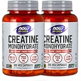 2本セット　海外直送品 Now Foods Creatine Monohydrate, 120 Caps 750 mg