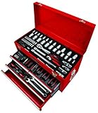 AmPro T47101 126pc 1/4", 3/8"& 1/2" Drive Professional 4-Drawer Tool Chest [並行輸入品]