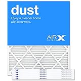 AirXフィルターほこり30 x 32 x 1エアフィルタMERV 8 AC炉プリーツエアフィルタ交換用ボックスの6、Made in the USA