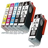 BCI-371XL+370XL/5MP 【 顔料 5色 +BK1本 合計6本 大容量 】Canon (キャノン用)