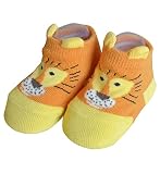 （イーザッカマニアストアーズ）e-zakkamania stores ベビーソックス［百獣の王］ 7-10cm オレンジ