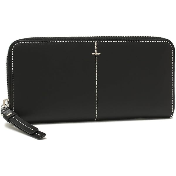 Amazon | [トッズ]二つ折り財布 Tタイムレス ミニ財布 ブラック