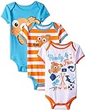 Disney Baby-Boys Finding Nemo Bodysuits White 3-6 Months (Pack of 3) [並行輸入品]