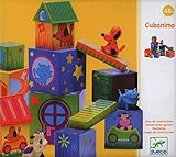 Djeco / Cubanimo 17-Piece Nesting Block Set with Animal Friends [並行輸入品]