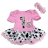 Baby 1st Bling Cowライトピンク半袖ボディースーツチュチュ&ヘッドバンド US サイズ: XL カラー: ピンク