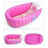 Ecity Portable Inflatable Tub Infant-to-Toddler Inflatable Bath Tub Mini Swim Pool(Pink) by Ecity