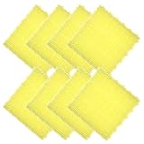 ワタナベ工業 スケルトン人工芝 クリアターフ 30cm角 8枚セット イエロー YS-3
