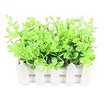 Arbeflo 鉢植え 観葉植物 インテリア グリーン 飾り デコレーション 枯れない 手作り 本物そっくり 花器付き (幅:16cm)