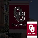 NCAA Oklahoma Sooners光ファイバーフラグ – Crimson /クリーム