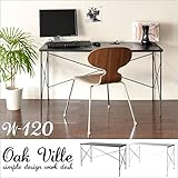 デスク 120幅 oak vill AR-GT102 ブラック