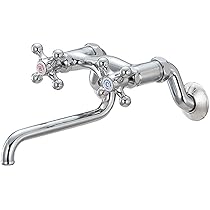 Amazon | SANEI キッチン用 ツーバルブ混合栓 ハンドル 壁付き K131Y 