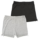 西松屋 EFD 2枚組1分丈オーバーパンツ（裾レースリボン）【100cm・110cm・120cm・130cm・140cm】 キッズ 女の子 120