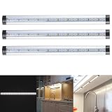 3pcsキッチンキャビネット下シェルフカウンタ照明キットLEDライトバーランプホワイト