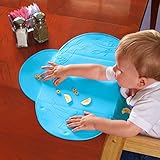 Walfos Food grade Baby Table Mat Waterproof Silicone Pad Mat Infant Tiny Diner Portable Placemat for
