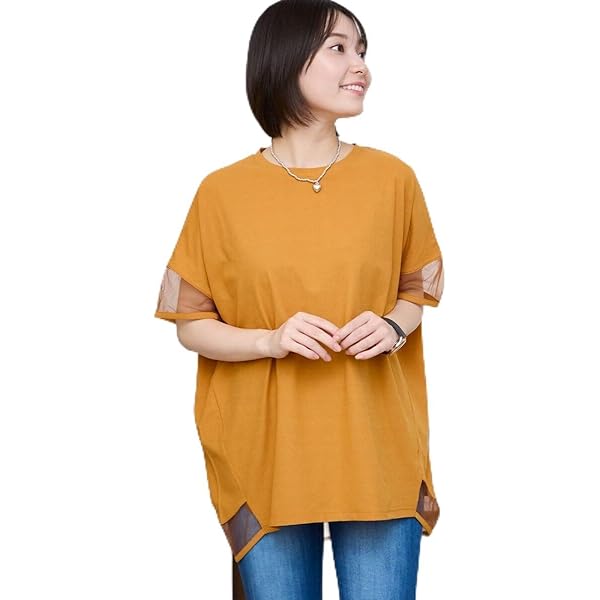 Amazon | [LA PEAU DE GEM] 2wayパフスリーブシャーリング