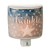 Twinkle Star 4 x 4インチ磁器Electric壁プラグインナイトライト
