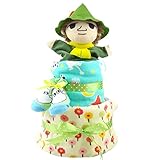 おむつケーキ スナフキン ムーミン ミイ 2段 出産祝い ベビーギフト タオル ソックス スタイ ぬいぐるみ moomin1